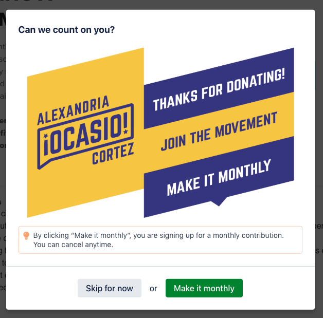PopUp Example 1