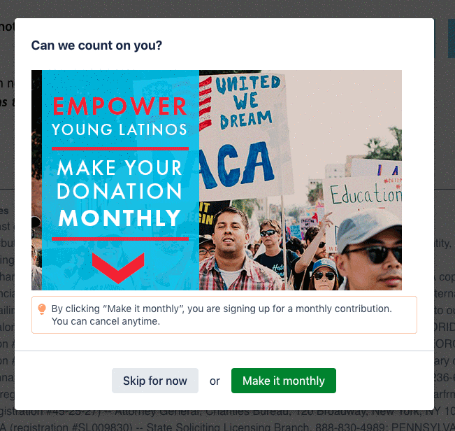 PopUp Example 1