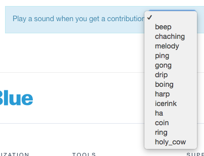 dropdown menu