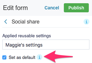 Set as default
